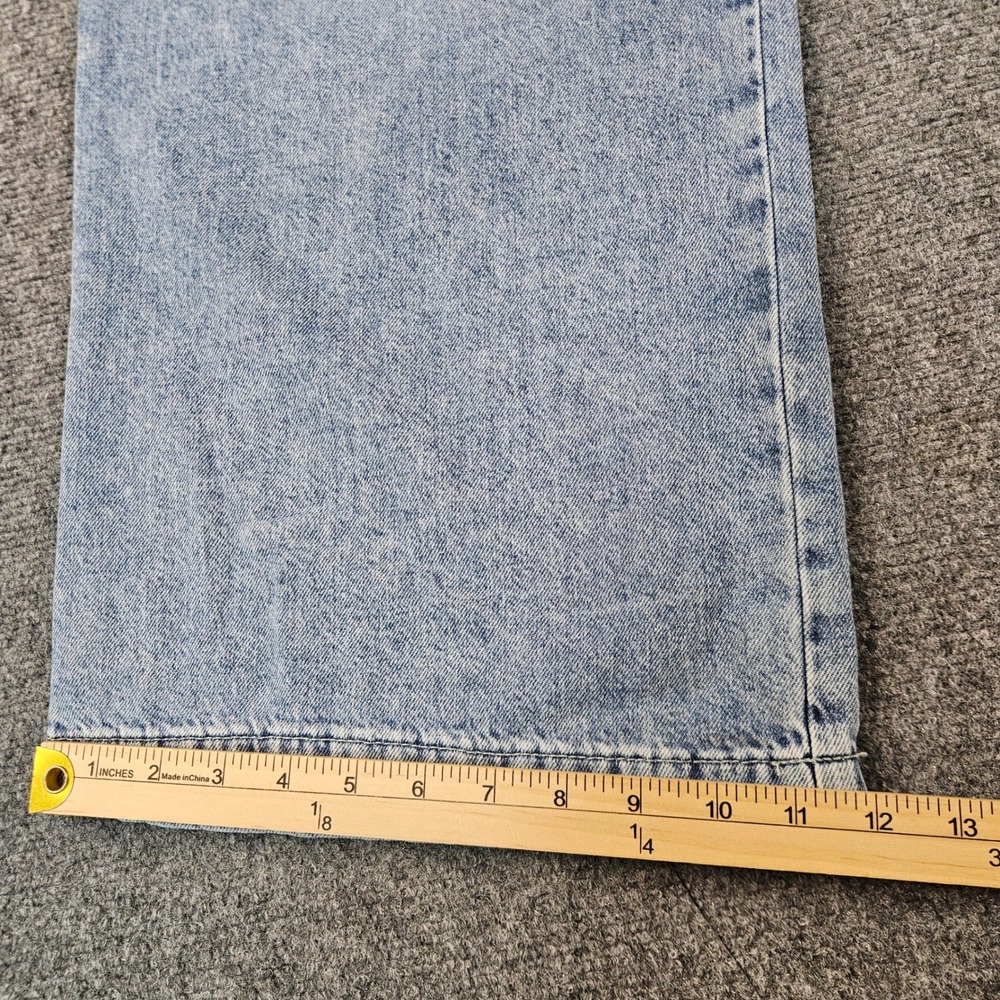 Lucky Brand Palazzo Wide Leg Rigid Denim Jeans Light Wash Blue 6/28 R New - Picture 9 of 16